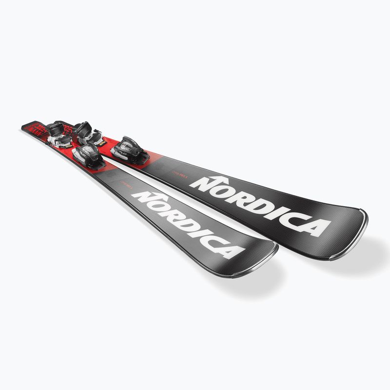 Narty zjazdowe dziecięce Nordica Doberman Combi Pro S + wiązania J7.0 FDT anthrazite/red 4