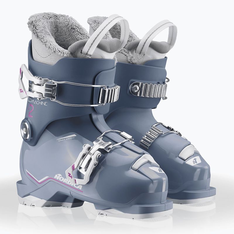 Buty narciarskie dziecięce Nordica Speedmachine J 2 blue/light blue/fucsia 7