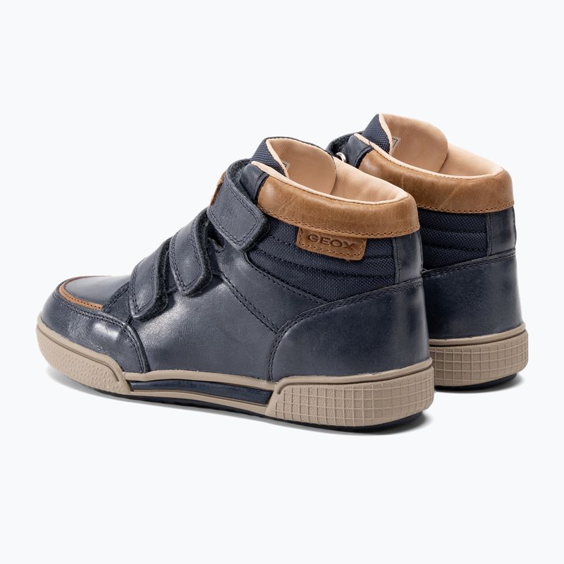 Buty juniorskie Geox Poseido navy/cognac 3