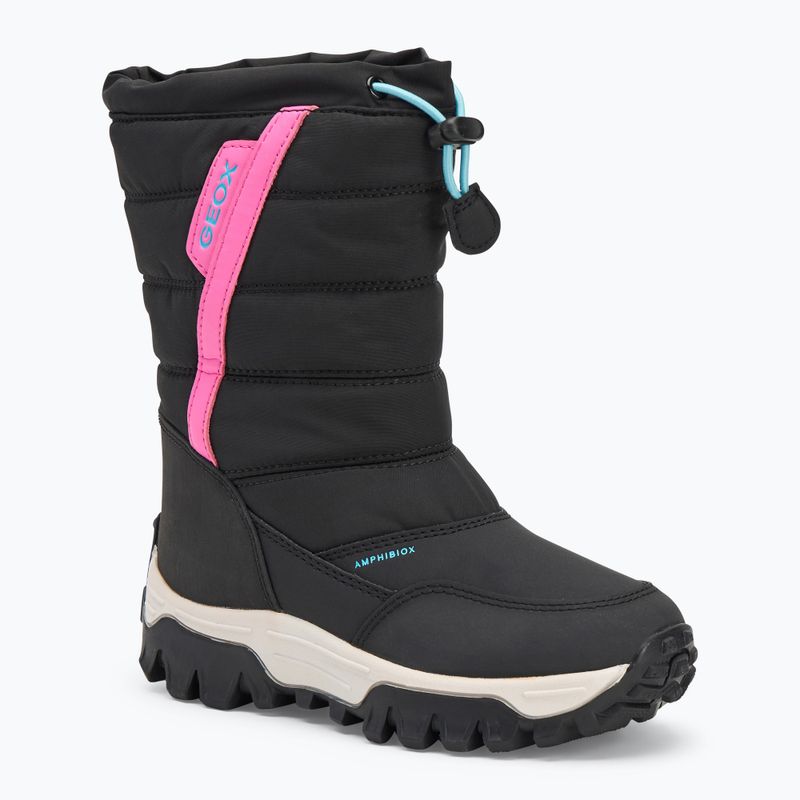 Śniegowce dziecięce Geox Himalaya ABX black/fuchsia
