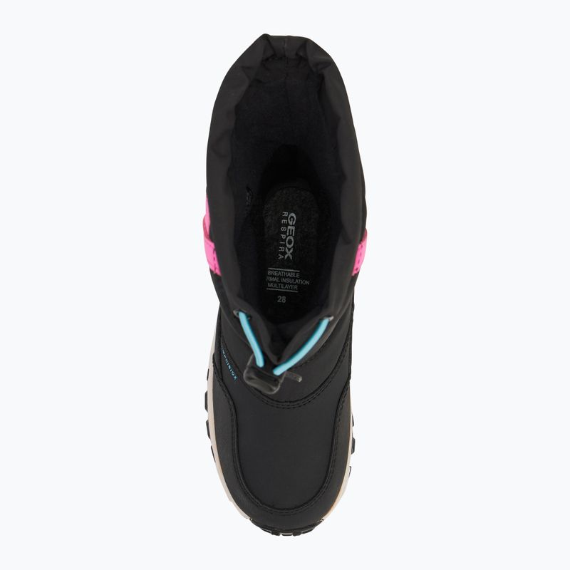 Śniegowce dziecięce Geox Himalaya ABX black/fuchsia 5