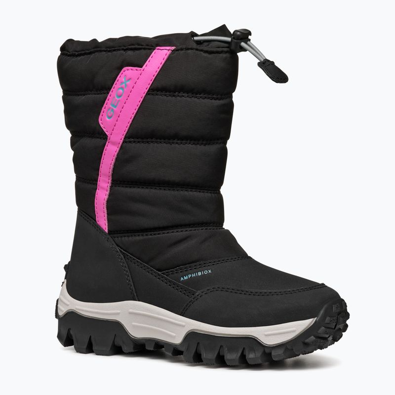 Śniegowce dziecięce Geox Himalaya ABX black / fuchsia