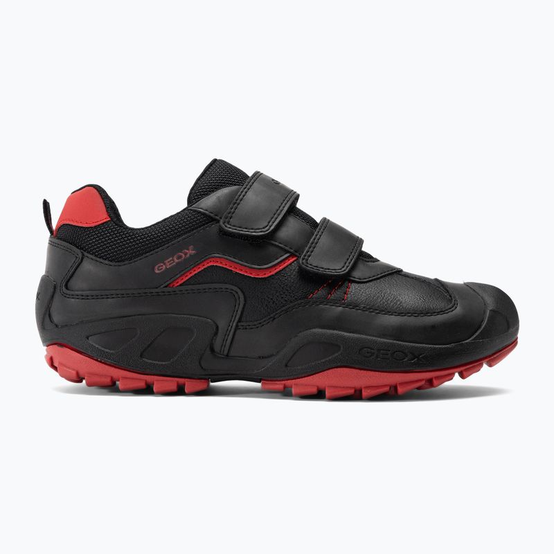 Buty juniorskie Geox New Savage black/red 2