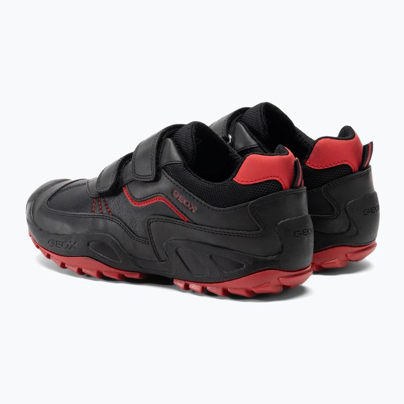 Buty juniorskie Geox New Savage black/red 3