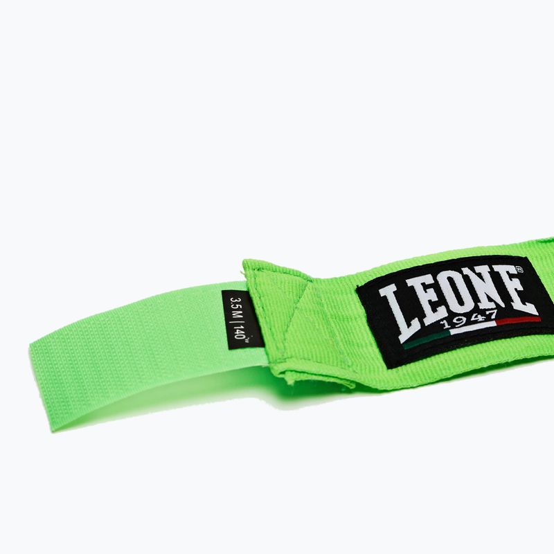 Bandaże bokserskie Leone 1947 Hand Wraps 350 cm verde fluo/fluo green 5