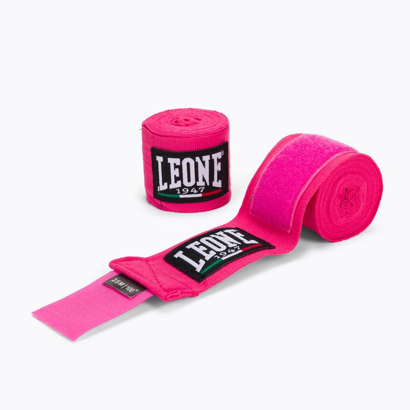 Bandaże bokserskie LEONE 1947 Hand Wraps 250 cm pink