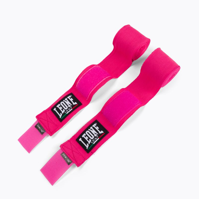 Bandaże bokserskie LEONE 1947 Hand Wraps 250 cm pink 2