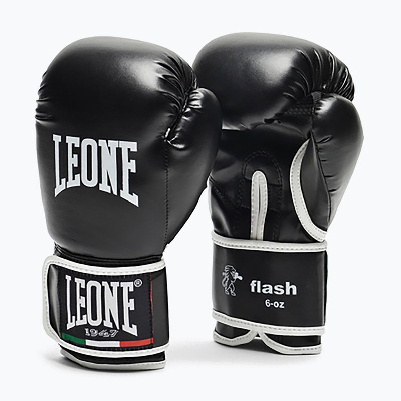Rękawice bokserskie dziecięce LEONE 1947 Flash Junior black 6