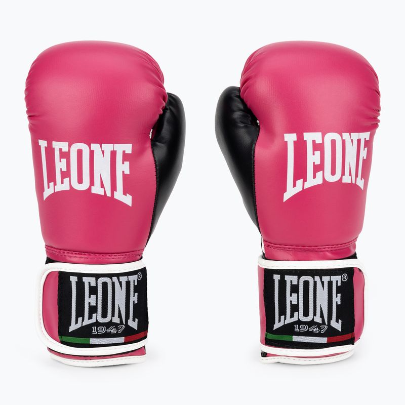 Rękawice bokserskie dziecięce LEONE 1947 Flash Junior fuxia