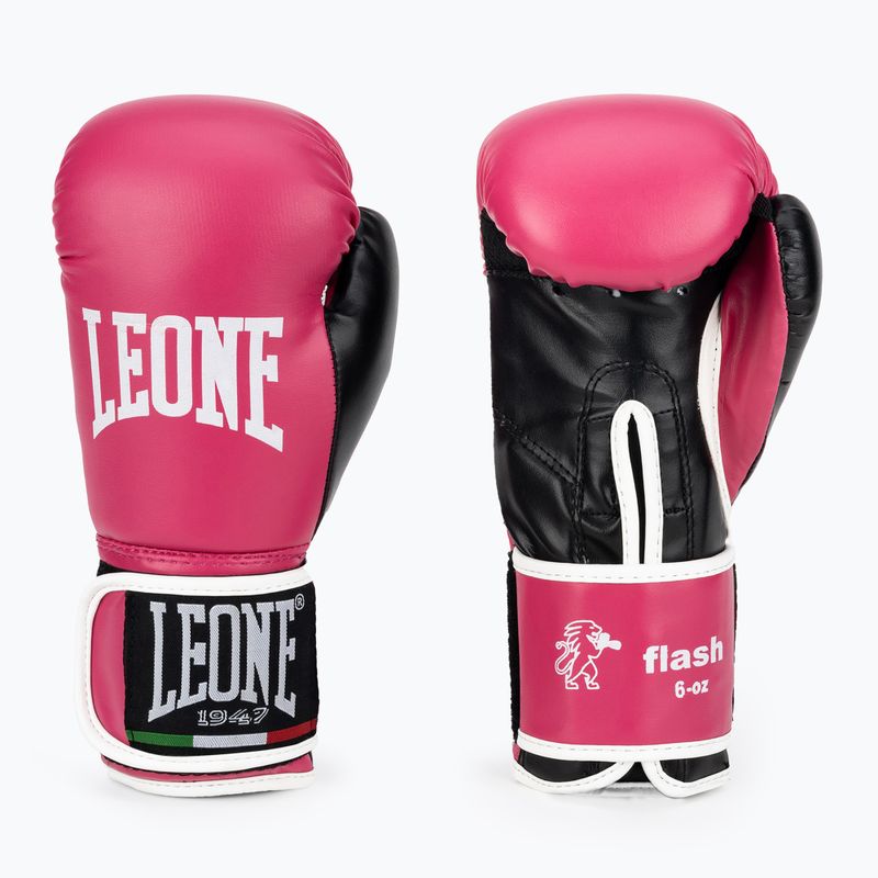 Rękawice bokserskie dziecięce LEONE 1947 Flash Junior fuxia 3