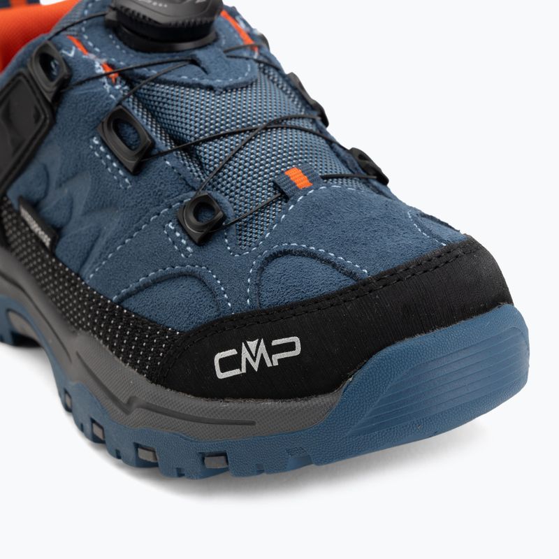 Buty trekkingowe dziecięce CMP Kiruna Low FitGo Waterproof bluestone/arancio 7