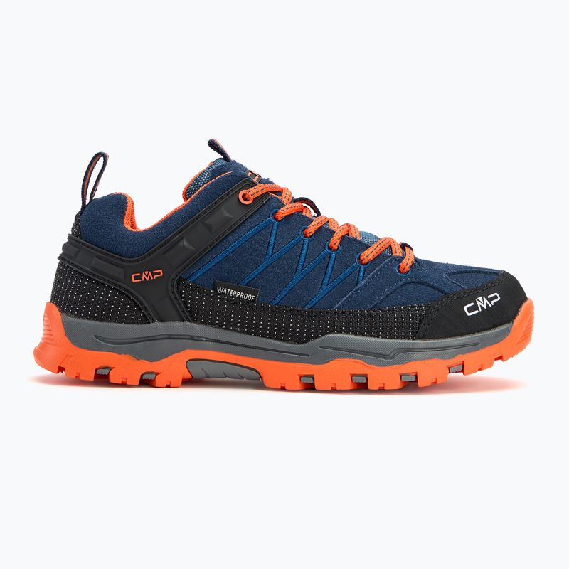 Buty trekkingowe juniorskie CMP Rigel Low Wp b. blue / arancio 2