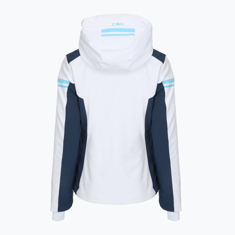 Kurtka narciarska damska CMP 35W0196 Zip Hood bianco 2