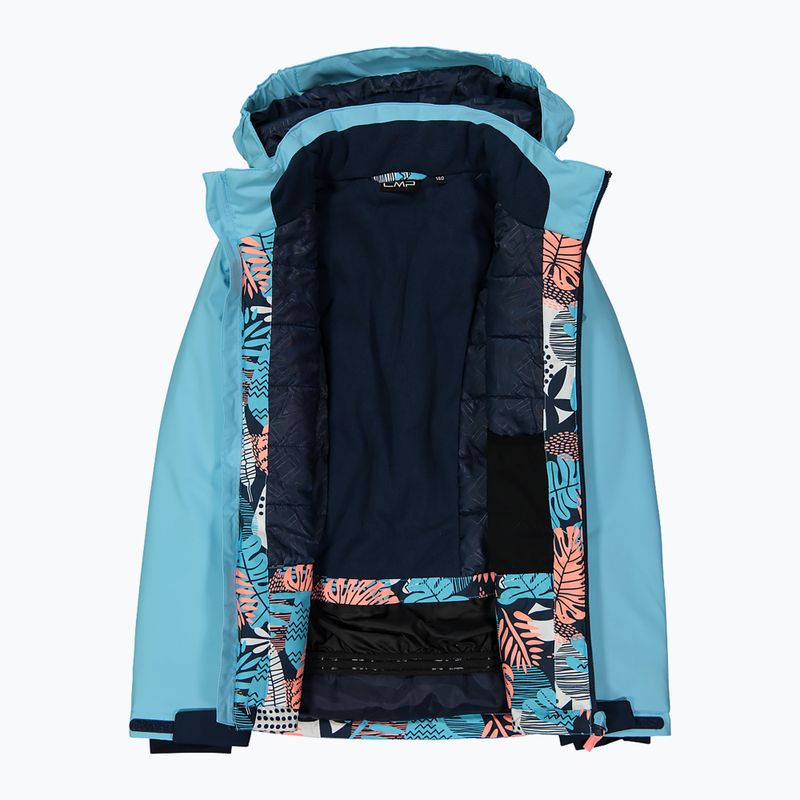 Kurtka narciarska dziecięca CMP 39W2085 topazio/blue ink 4