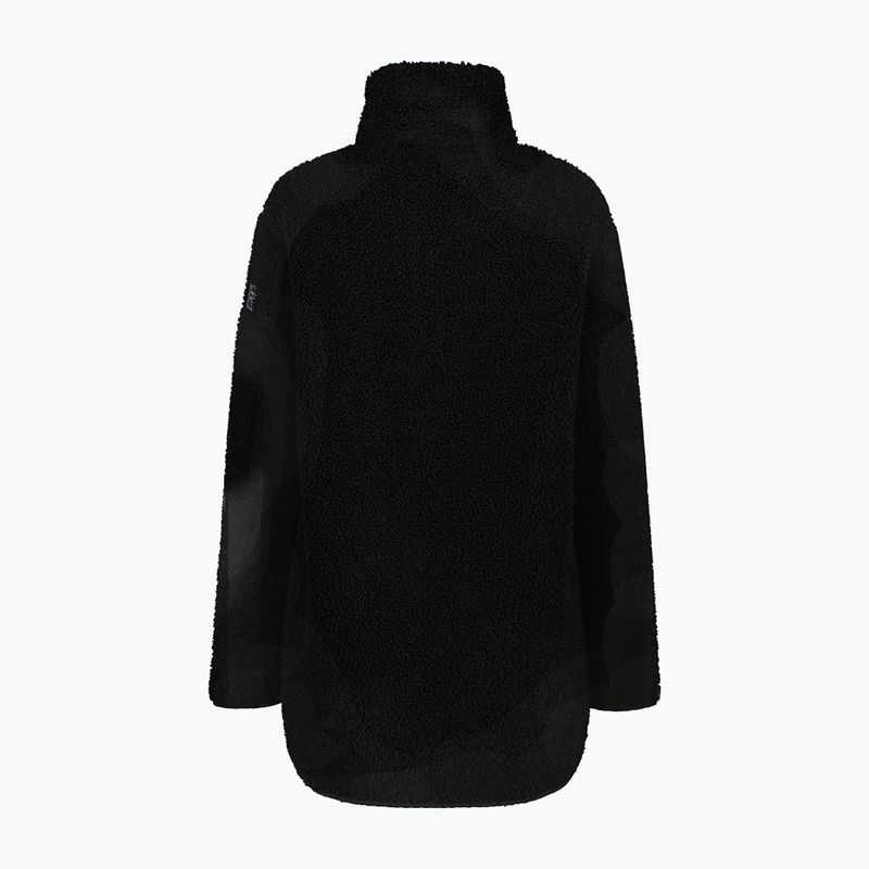 Płaszcz damski CMP 35P3846 Long Teddy Highloft nero 2