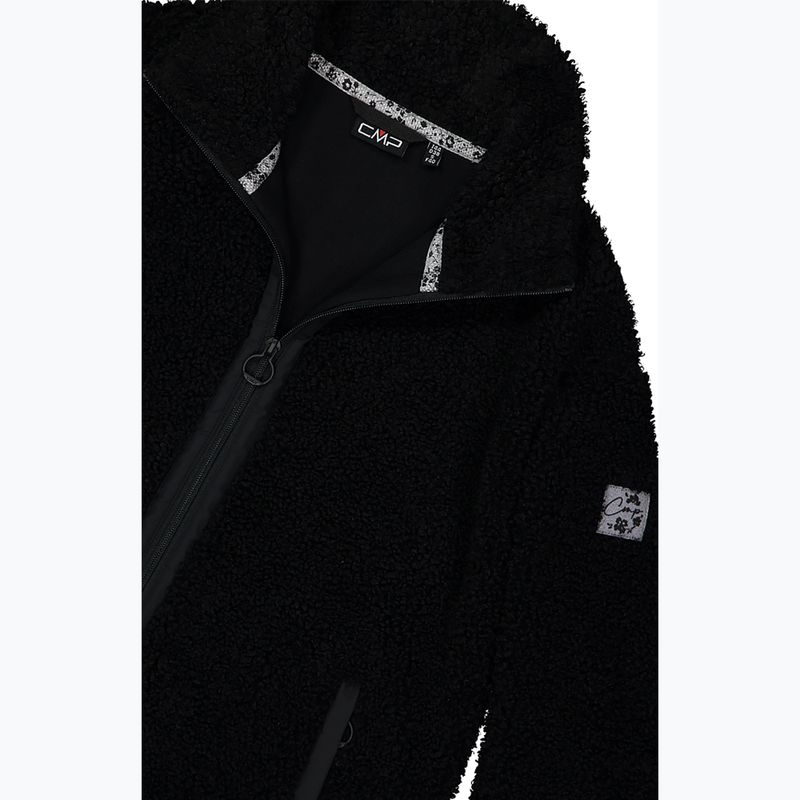 Płaszcz damski CMP 35P3846 Long Teddy Highloft nero 5