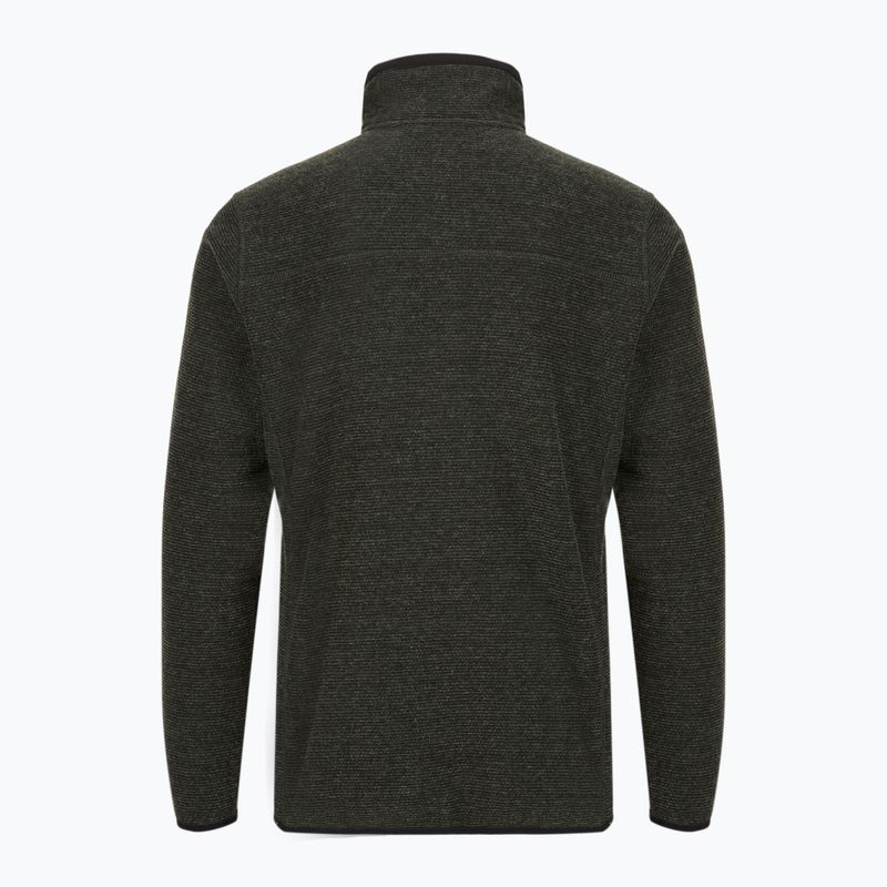 Bluza polarowa męska CMP 35H3907 Melange Knitted forest melange/nero/ferrari 2