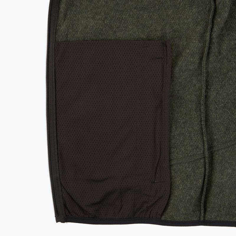 Bluza polarowa męska CMP 35H3907 Melange Knitted forest melange/nero/ferrari 5