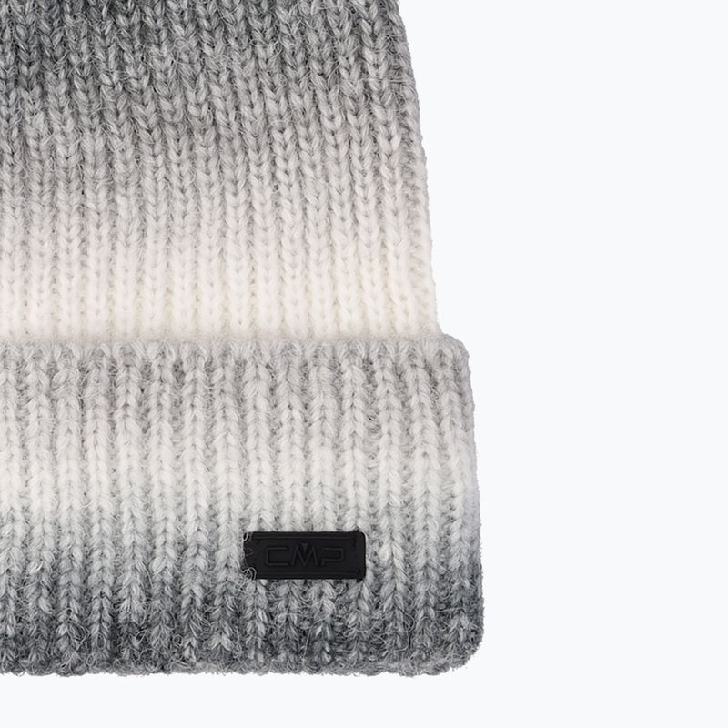Czapka zimowa damska CMP 5505813 Knitted antracite/bianco 3