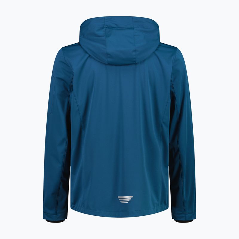 Kurtka softshell męska CMP 39A5027 Zip Hood petroleum 2