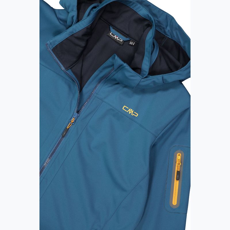 Kurtka softshell męska CMP 39A5027 Zip Hood petroleum 5