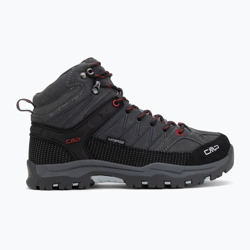 Buty trekkingowe juniorskie CMP Rigel Mid Wp grey/ferrari 2