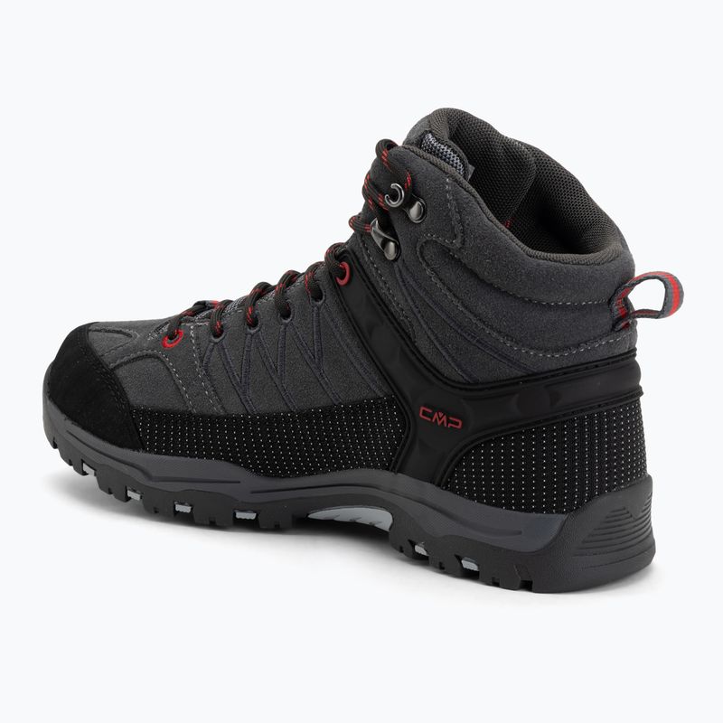 Buty trekkingowe juniorskie CMP Rigel Mid Wp grey/ferrari 3