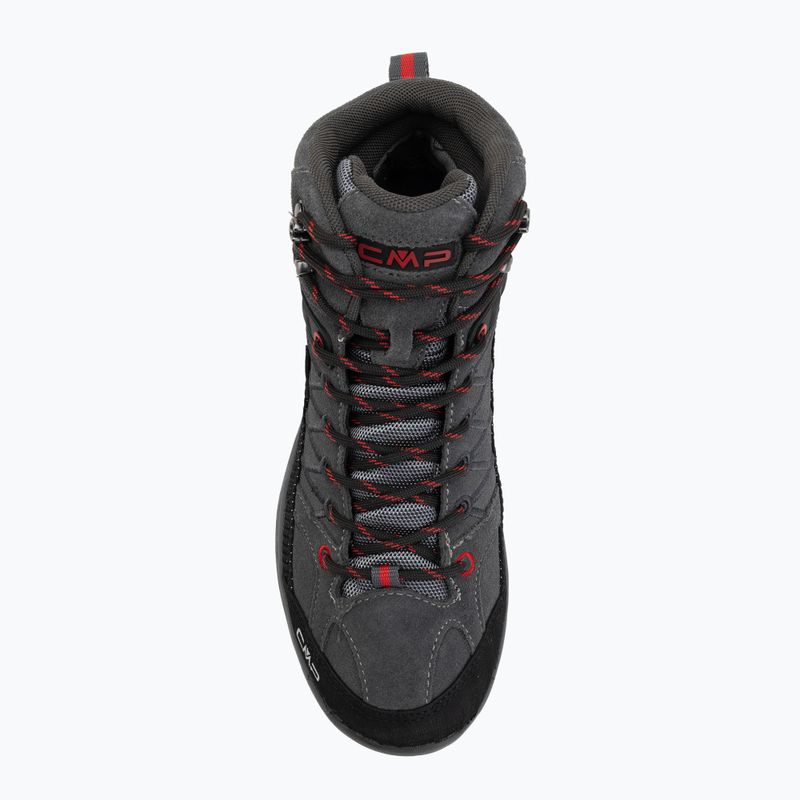 Buty trekkingowe juniorskie CMP Rigel Mid Wp grey/ferrari 5