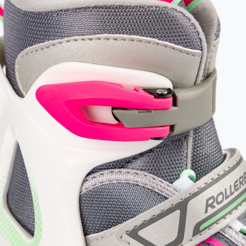 Łyżwy dziecięce Rollerblade Comet G Jr white/light green 6