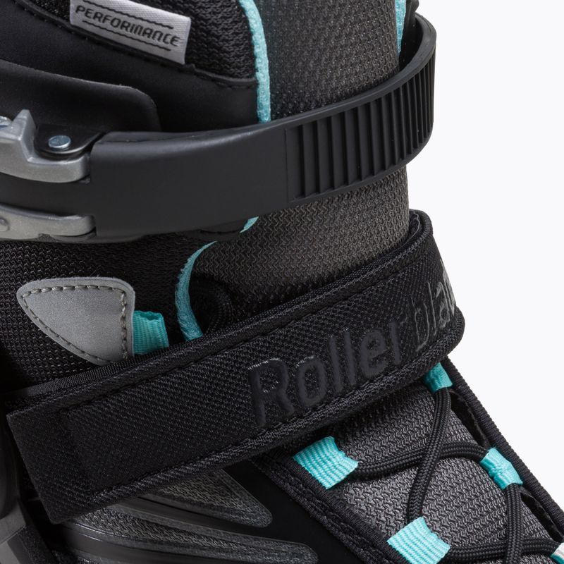 Rolki damskie Rollerblade Zetrablade W black/light blue 5