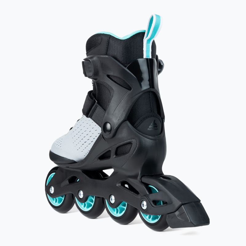 Rolki damskie Rollerblade Zetrablade Elite W black/powder blue 3