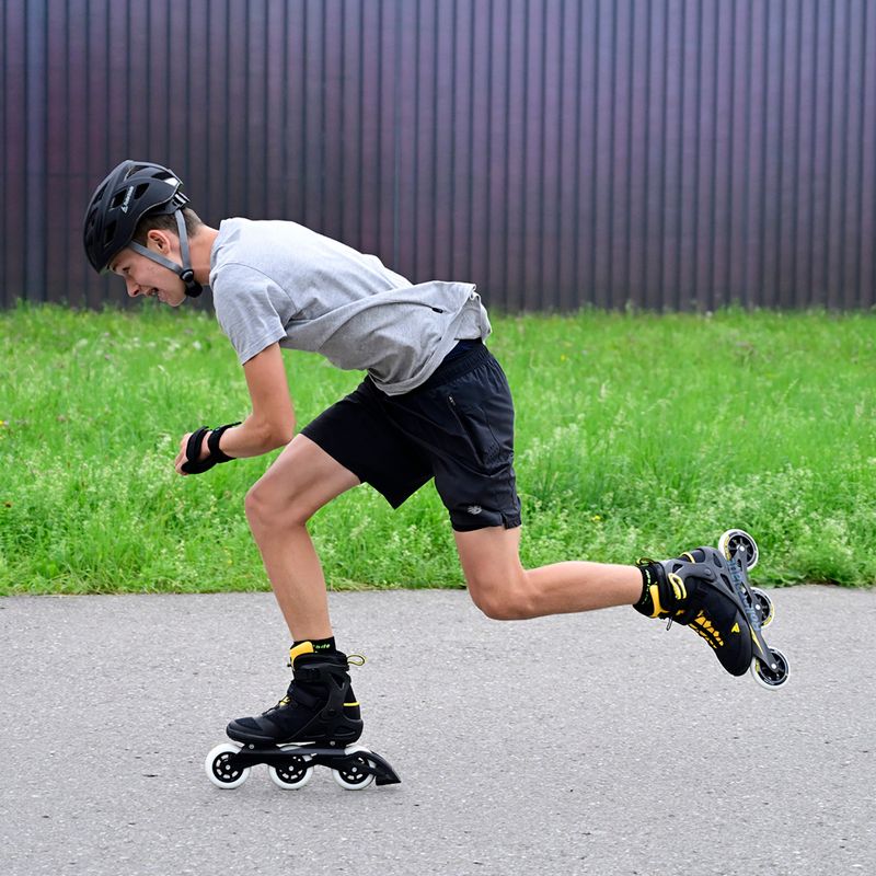 Rolki męskie Rollerblade Macroblade 100 3WD black/saffron yellow 7