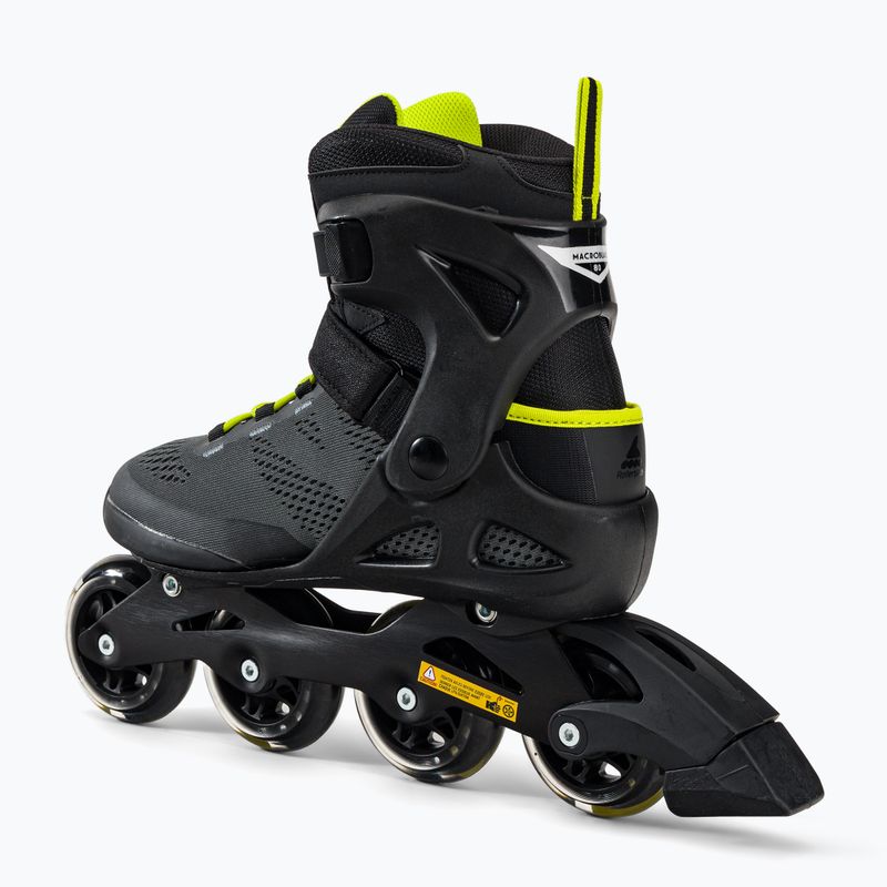 Rolki męskie Rollerblade Macroblade 80 black/lime 3