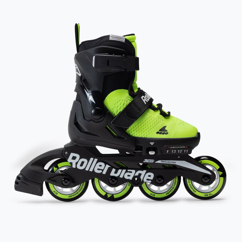 Rolki dziecięce Rollerblade Microblade Jr neon yellow 2