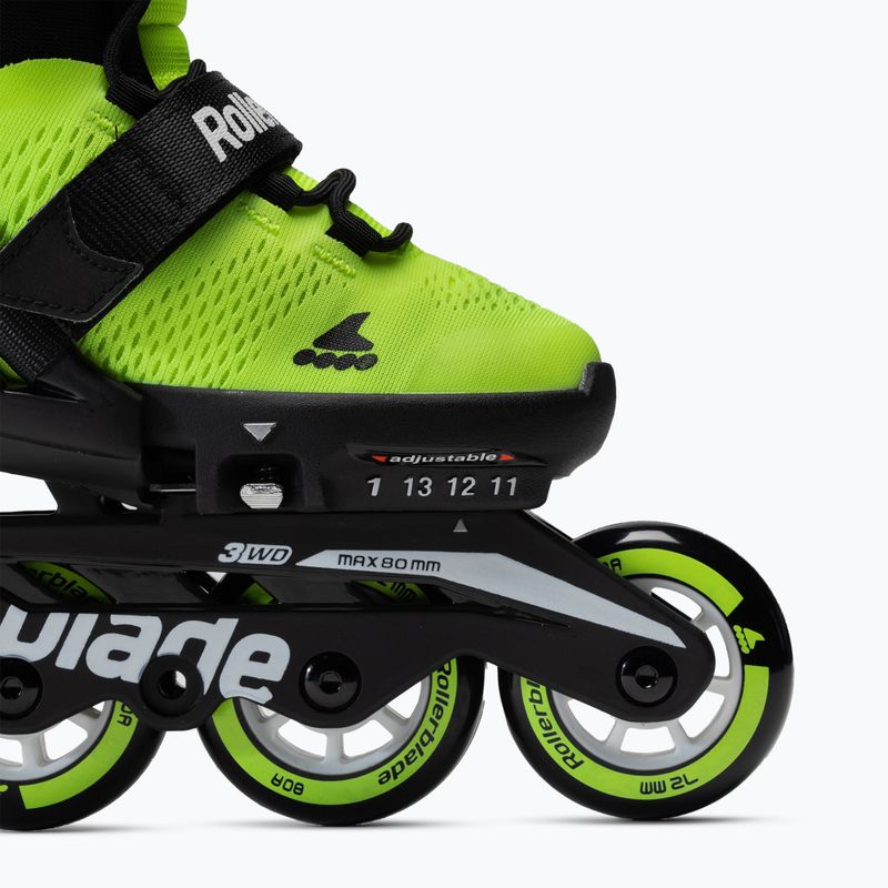Rolki dziecięce Rollerblade Microblade Jr neon yellow 6
