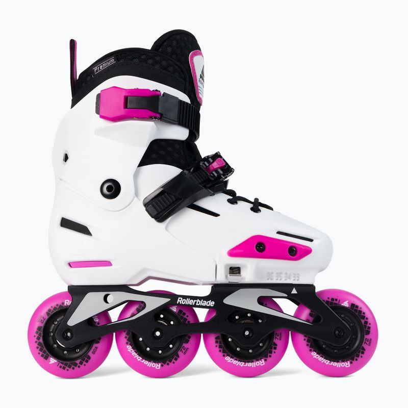 Rolki dziecięce Rollerblade Apex G Jr white/pink 4