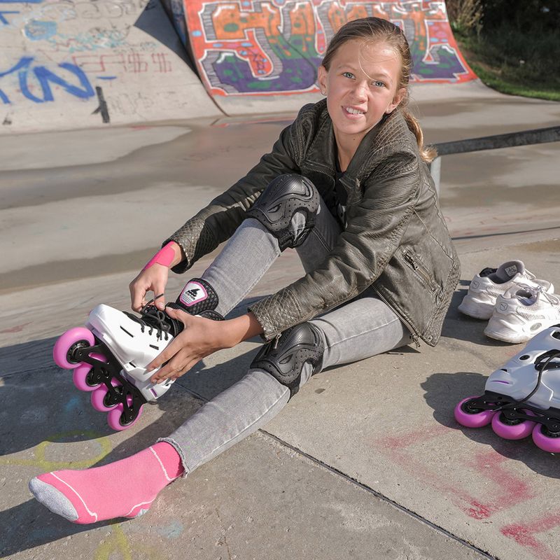 Rolki dziecięce Rollerblade Apex G Jr white/pink 18