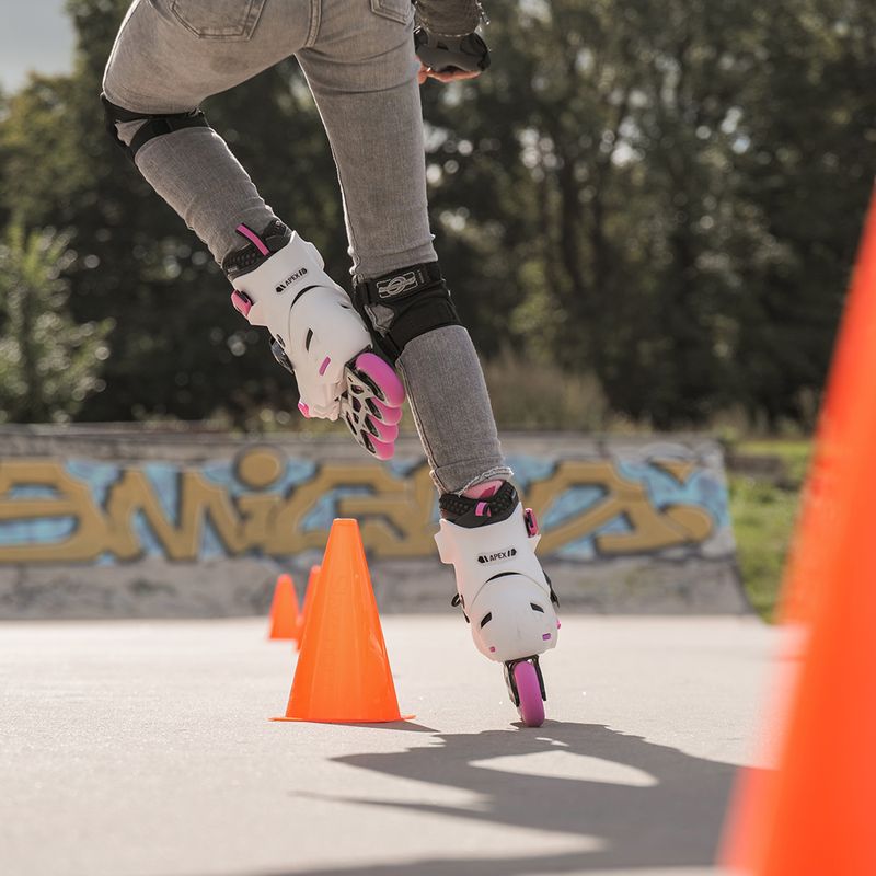 Rolki dziecięce Rollerblade Apex G Jr white/pink 21