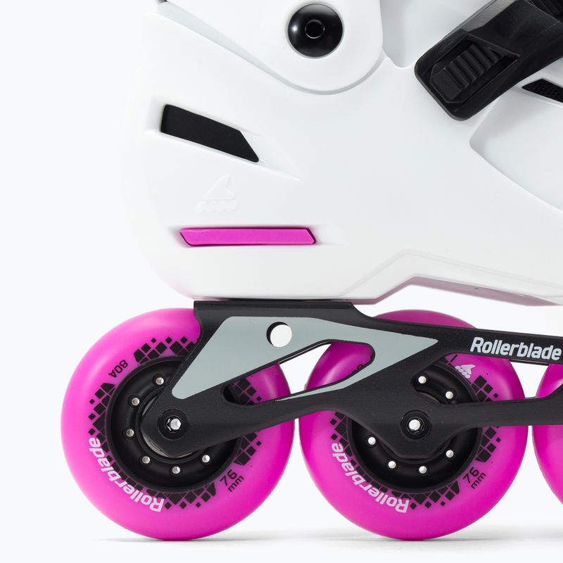 Rolki dziecięce Rollerblade Apex G Jr white/pink 16