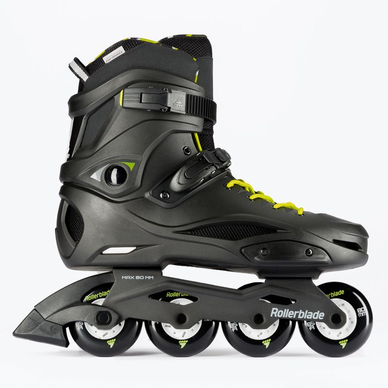 Rolki męskie Rollerblade RB Cruiser black/neon yellow 2