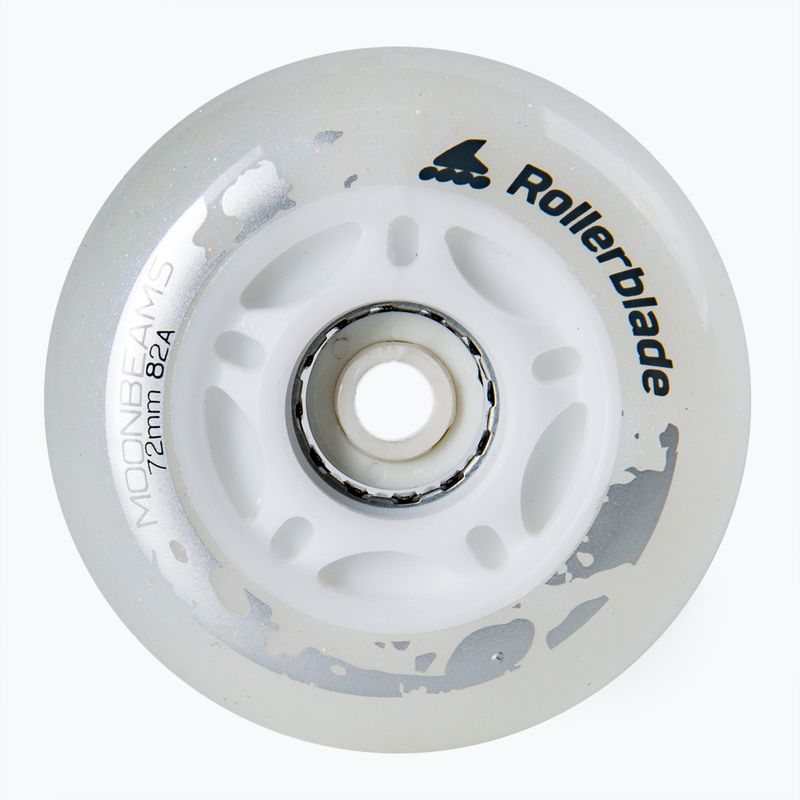 Kółka do rolek Rollerblade Moonbeams Led Wheels 72 mm/82A 4 szt. white 2