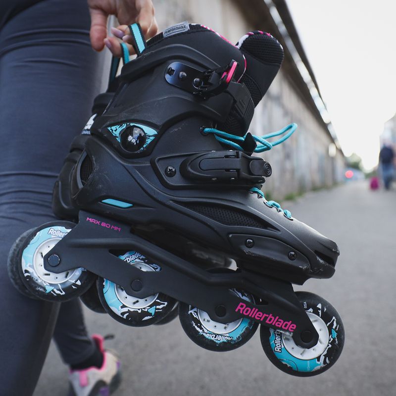 Rolki damskie Rollerblade RB Cruiser W black/aqua 11