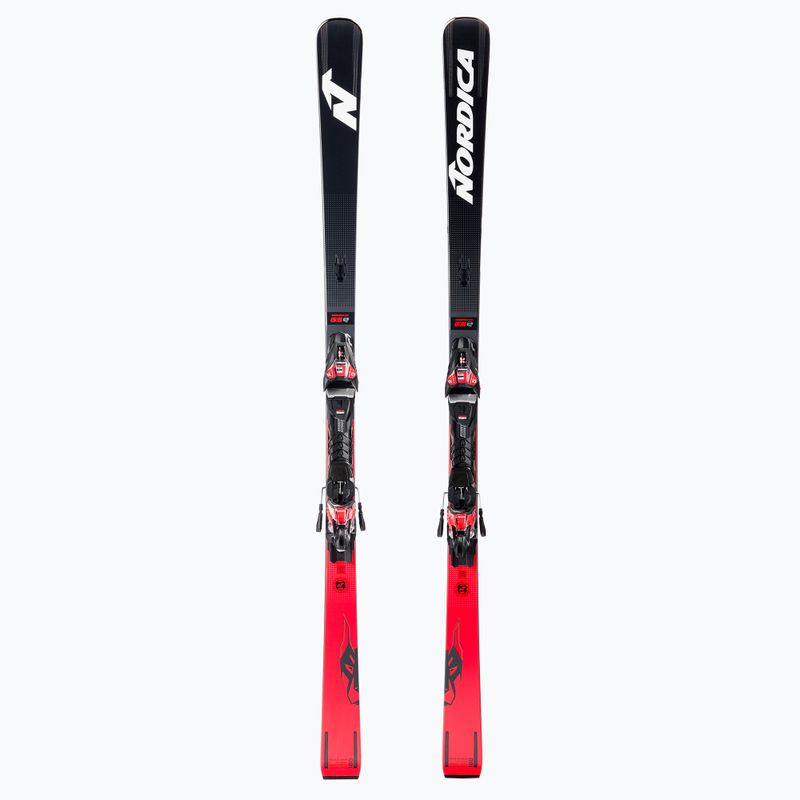 Narty zjazdowe Nordica Dobermann GSR RB + wiązania XCELL 14 FDT black/red