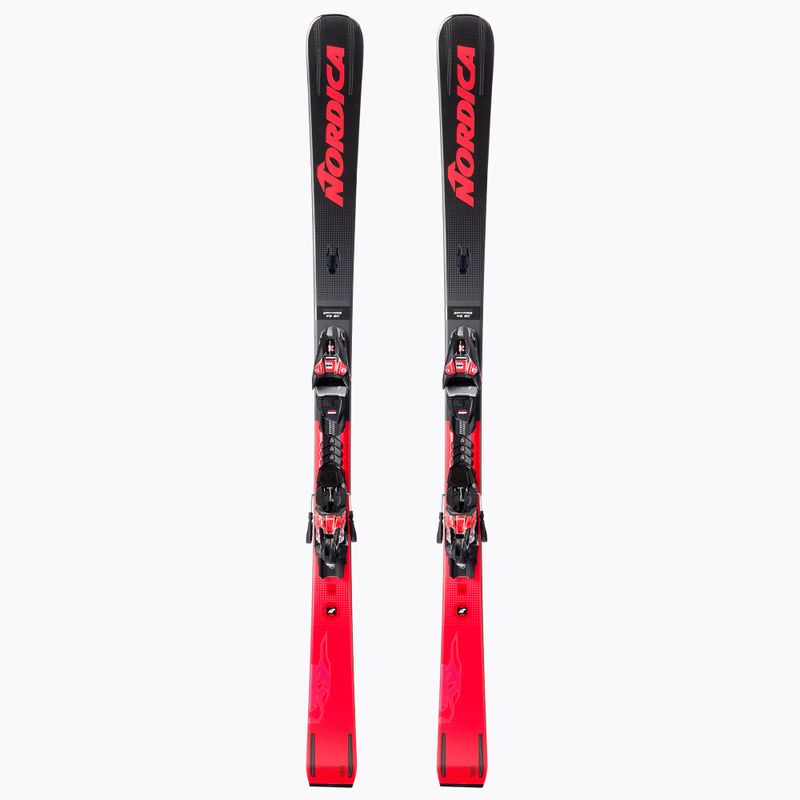 Narty zjazdowe Nordica Dobermann Spitfire 80 RB + wiązania XCELL 12 FDT black/red