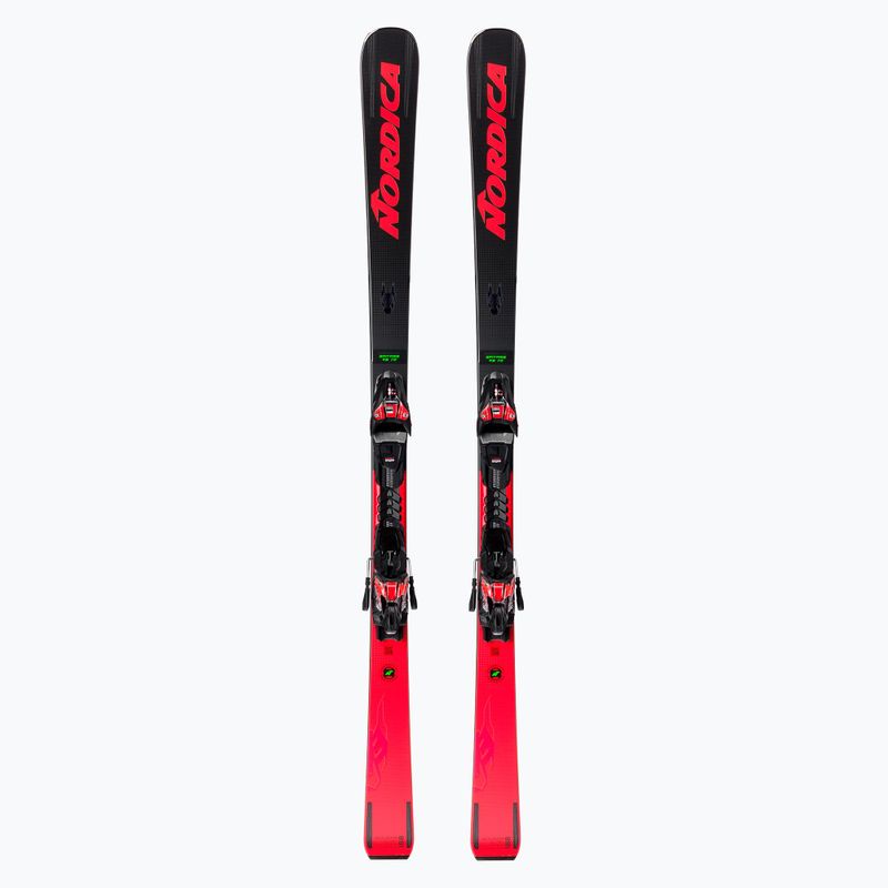 Narty zjazdowe Nordica Dobermann Spitfire 72 RB + wiązania XCELL 12 FDT black/red