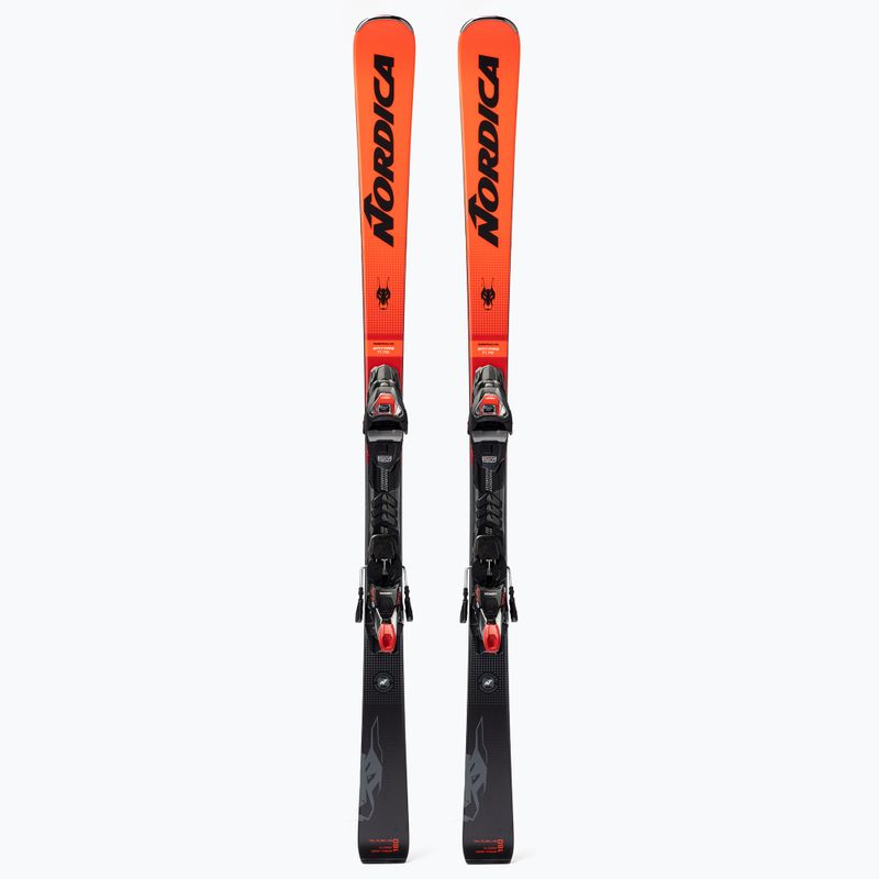 Narty zjazdowe Nordica Dobermann Spitfire 70 TI + wiązania TPX 12 FDT red/black