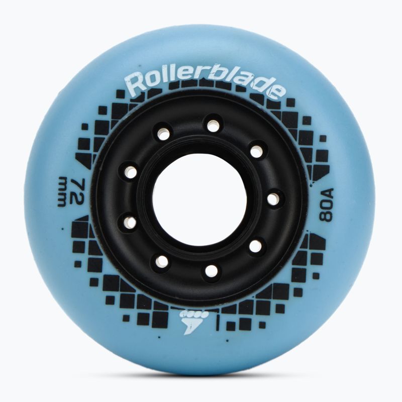 Kółka do rolek Rollerblade Apex XC 72 mm/80A 4 szt. light blue