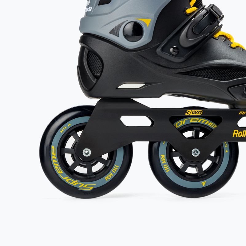 Rolki męskie Rollerblade RB 110 3WD black/saffron yellow 7