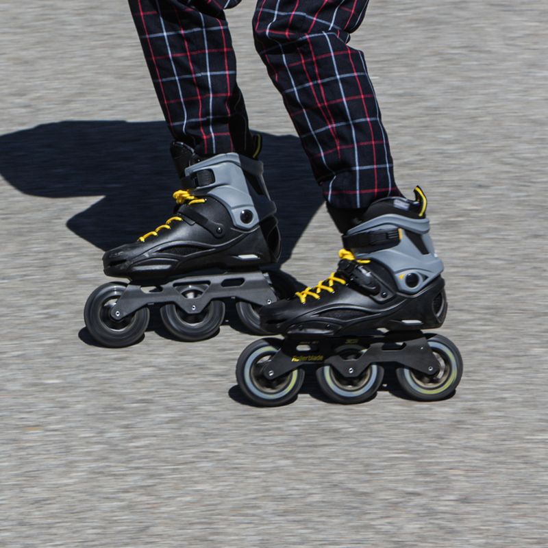 Rolki męskie Rollerblade RB 110 3WD black/saffron yellow 12