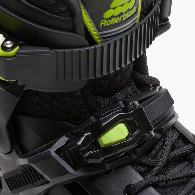 Rolki dziecięce Rollerblade Apex 3WD Jr black/lime 5